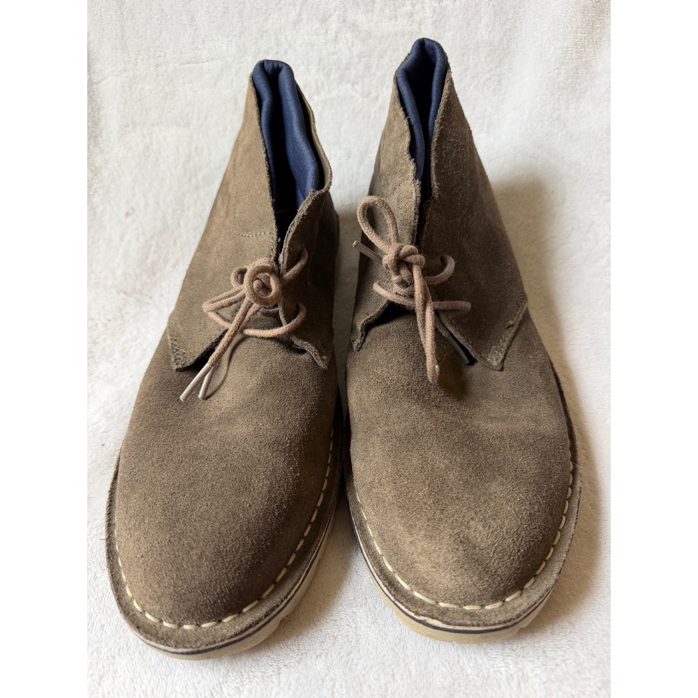 Kenneth Cole Reaction Desert Boot Mens 11.5 Brown Good Suede Lace Up Abie